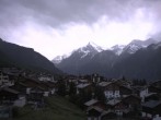 Archiv Foto Webcam Grächen: Ausblick vom Chalet Soldanella 07:00