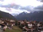 Archiv Foto Webcam Grächen: Ausblick vom Chalet Soldanella 19:00