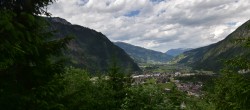 Archiv Foto Webcam Mayrhofen: Blick vom Gasthof Wiesenhof auf den Ort 13:00