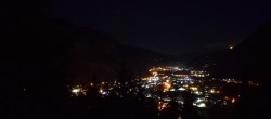 Archiv Foto Webcam Mayrhofen: Blick vom Gasthof Wiesenhof auf den Ort 23:00