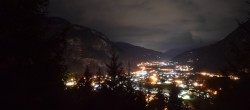 Archiv Foto Webcam Mayrhofen: Blick vom Gasthof Wiesenhof auf den Ort 23:00