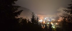 Archiv Foto Webcam Mayrhofen: Blick vom Gasthof Wiesenhof auf den Ort 23:00