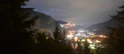Archiv Foto Webcam Mayrhofen: Blick vom Gasthof Wiesenhof auf den Ort 23:00