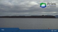 Archived image Webcam Lake Chiemsee: Prien Pier 10:00