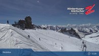Archiv Foto Webcam Hintertuxer Gletscher: &#34;Gefrorene Wand&#34;-Gipfel 10:00