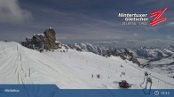 Archiv Foto Webcam Hintertuxer Gletscher: &#34;Gefrorene Wand&#34;-Gipfel 14:00