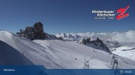 Archiv Foto Webcam Hintertuxer Gletscher: &#34;Gefrorene Wand&#34;-Gipfel 08:00