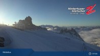 Archived image Webcam Hintertux Glacier: &#34;Gefrorene Wand&#34; Summit 07:00