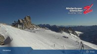 Archived image Webcam Hintertux Glacier: &#34;Gefrorene Wand&#34; Summit 14:00