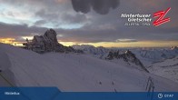 Archiv Foto Webcam Hintertuxer Gletscher: &#34;Gefrorene Wand&#34;-Gipfel 07:00