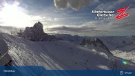 Archiv Foto Webcam Hintertuxer Gletscher: &#34;Gefrorene Wand&#34;-Gipfel 08:00