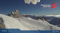 Archiv Foto Webcam Hintertuxer Gletscher: &#34;Gefrorene Wand&#34;-Gipfel 14:00