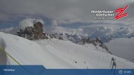 Archiv Foto Webcam Hintertuxer Gletscher: &#34;Gefrorene Wand&#34;-Gipfel 14:00