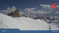 Archiv Foto Webcam Hintertuxer Gletscher: &#34;Gefrorene Wand&#34;-Gipfel 14:00