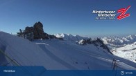 Archived image Webcam Hintertux Glacier: &#34;Gefrorene Wand&#34; Summit 07:00