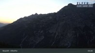 Archived image Webcam Upper station panoramic railway `Elfer` (1790m) 04:00