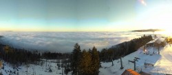 Archiv Foto Webcam Bergstation am Hohenbogen 08:00