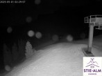 Archiv Foto Webcam Brauneck: Stie-Alm am Idealhang 01:00