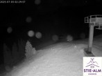 Archiv Foto Webcam Brauneck: Stie-Alm am Idealhang 01:00