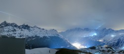 Archiv Foto Webcam Zermatt Hörnlibahn Bergstation 19:00