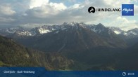 Archiv Foto Webcam Bad Hindelang-Oberjoch: Ausblick Bergstation 18:00