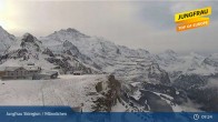 Archiv Foto Webcam Wengen: Bergstation Männlichen 08:00