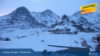 Archiv Foto Webcam Wengen: Bergstation Männlichen 06:00