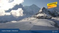 Archiv Foto Webcam Wengen: Bergstation Männlichen 08:00