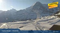 Archiv Foto Webcam Wengen: Bergstation Männlichen 07:00