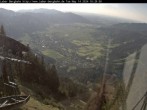 Archiv Foto Webcam Laber Bergbahn: Blick nach Oberammergau 17:00
