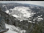 Archiv Foto Webcam Laber Bergbahn: Blick nach Oberammergau 11:00