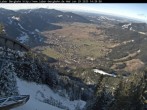 Archiv Foto Webcam Laber Bergbahn: Blick nach Oberammergau 13:00