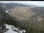 Archiv Foto Webcam Laber Bergbahn: Blick nach Oberammergau 11:00