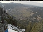 Archiv Foto Webcam Laber Bergbahn: Blick nach Oberammergau 15:00