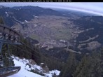 Archiv Foto Webcam Laber Bergbahn: Blick nach Oberammergau 05:00