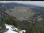 Archiv Foto Webcam Laber Bergbahn: Blick nach Oberammergau 07:00