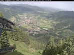 Archiv Foto Webcam Laber Bergbahn: Blick nach Oberammergau 09:00