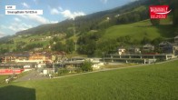 Archived image Webcam Wildkogel Ski Resort: Top station Frühmesserbahn lift 2150m 06:00