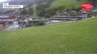Archived image Webcam Wildkogel Ski Resort: Top station Frühmesserbahn lift 2150m 05:00