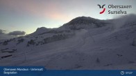 Archiv Foto Webcam Obersaxen Mundaun: Untermatt Bergstation 06:00