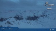 Archived image Webcam St Anton: Valluga mountain 20:00