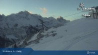 Archiv Foto Webcam St. Anton - Galzig Bergstation 07:00