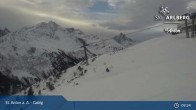 Archived image Webcam Galzig Top Station - St. Anton 08:00