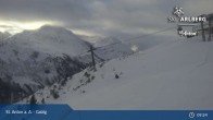 Archived image Webcam Galzig Top Station - St. Anton 08:00