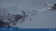 Archived image Webcam Galzig Top Station - St. Anton 00:00