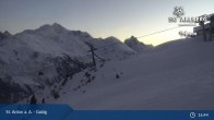 Archived image Webcam Galzig Top Station - St. Anton 00:00