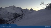 Archiv Foto Webcam St. Anton - Galzig Bergstation 04:00