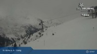 Archived image Webcam Galzig Top Station - St. Anton 07:00