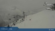 Archived image Webcam Galzig Top Station - St. Anton 08:00