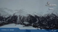 Archiv Foto Webcam St. Anton - Bergstation Gampenbahn 02:00